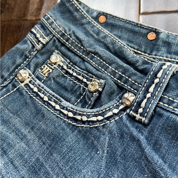 Miss Me Easy Straight JE5014ET38R Jeans Stonewood Wash Size 31 (altered) - Picture 6 of 10